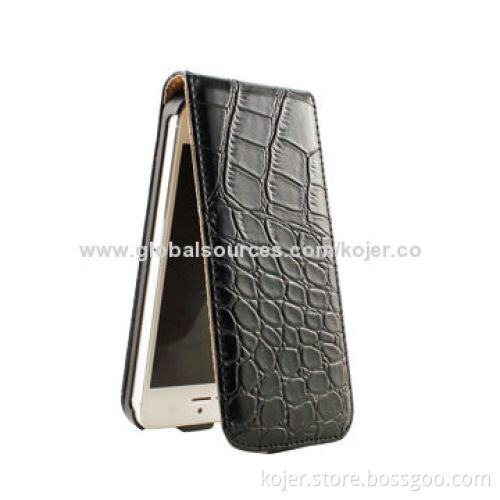 Molded PU Leather Covers for Smartphones, with Magnetic Flap Closure
